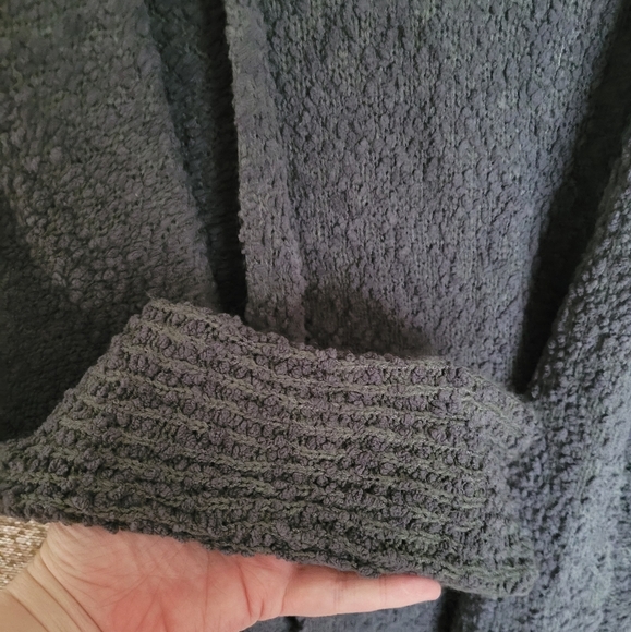 Anthropologie Adora Gray Soft Chamois V Neck Sweater Size Large - Picture 5 of 9